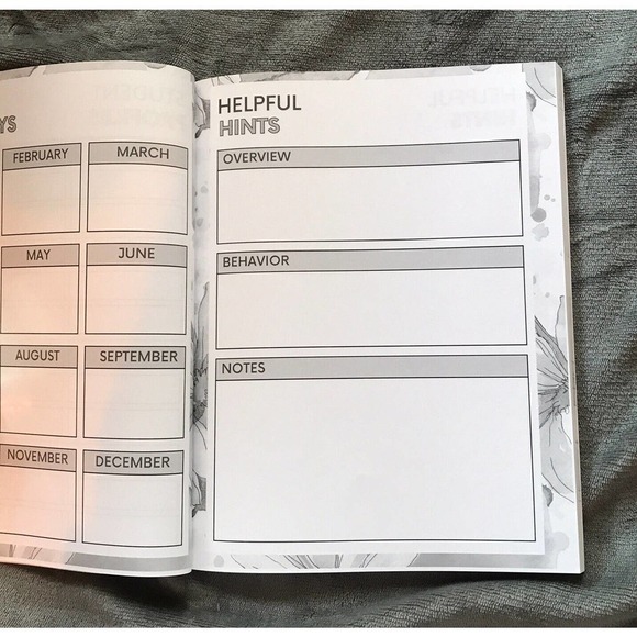 Pretty Lesson Planner Book For Homeschool Teachers Tons Of Useful Sections New - Picture 2 of 5